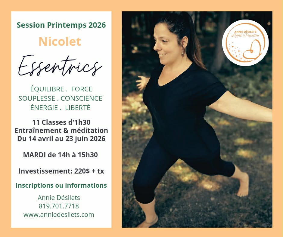 Annie_désilets Essentrics Nicolet printemps 2026